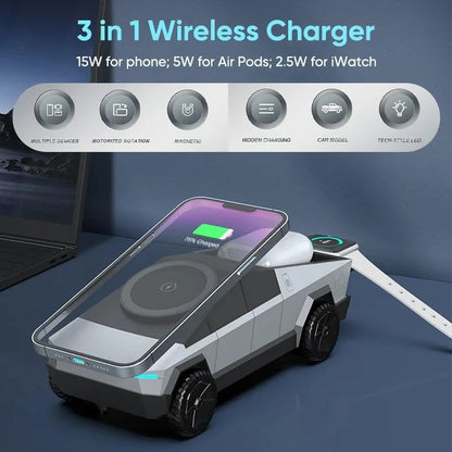 Revolutionary 3-in-1 Magnetic Wireless Charging Station for All Your Devices