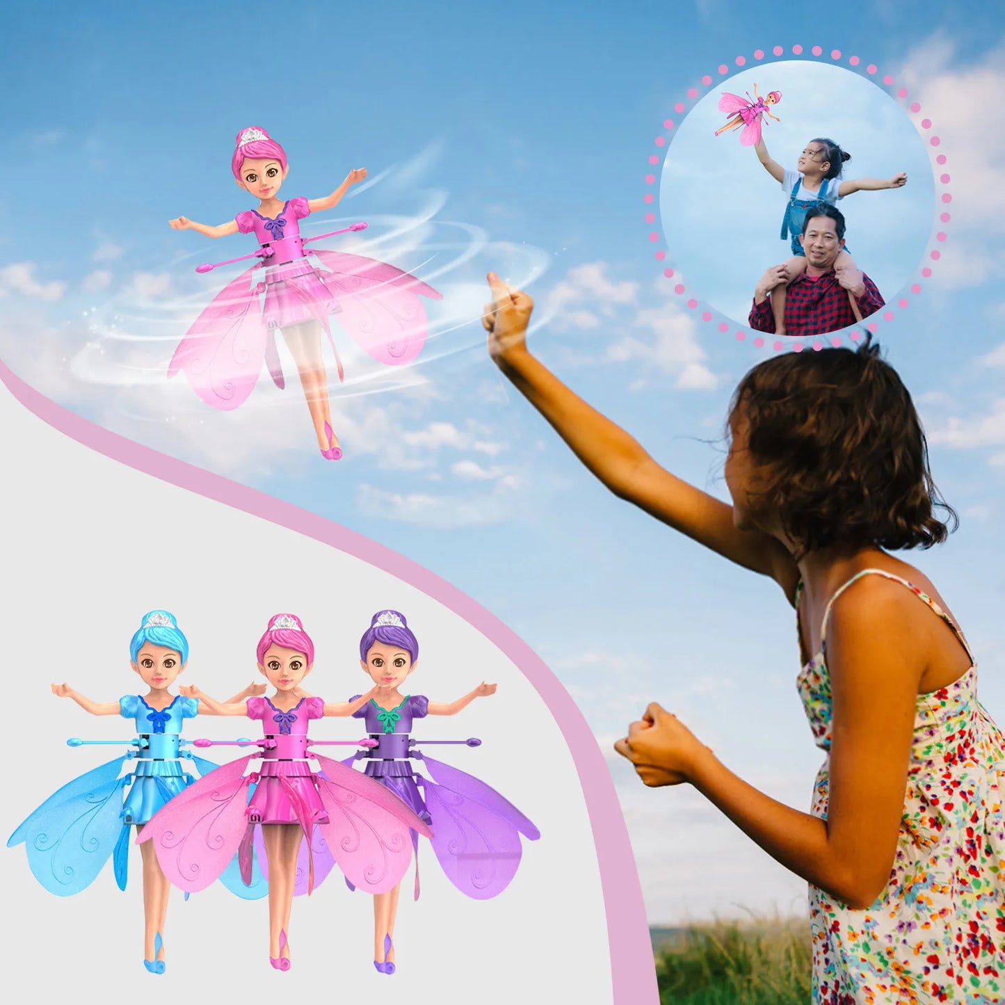 Gesture Control Flying Fairy Doll