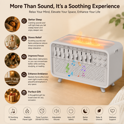 Transform Your Sleep with the 3-in-1 Bluetooth Speaker, White Noise Machine, and Night Light