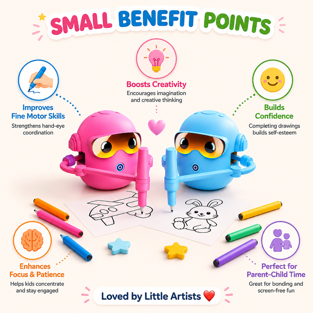 Voice Interactive Smart Drawing Robot - The Ultimate Educational Art Toy for Kids Ages 3-6