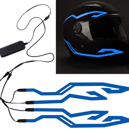 Illuminate Your Ride: Waterproof LED Cold Light 4-In-1 Helmet Strip for Motorcycle Safety and Style