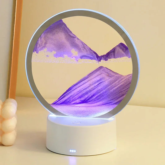 Transform Your Space with the 3D Moving Sand Art Frame LED Lamp - 16 Colors of Mesmerizing Light