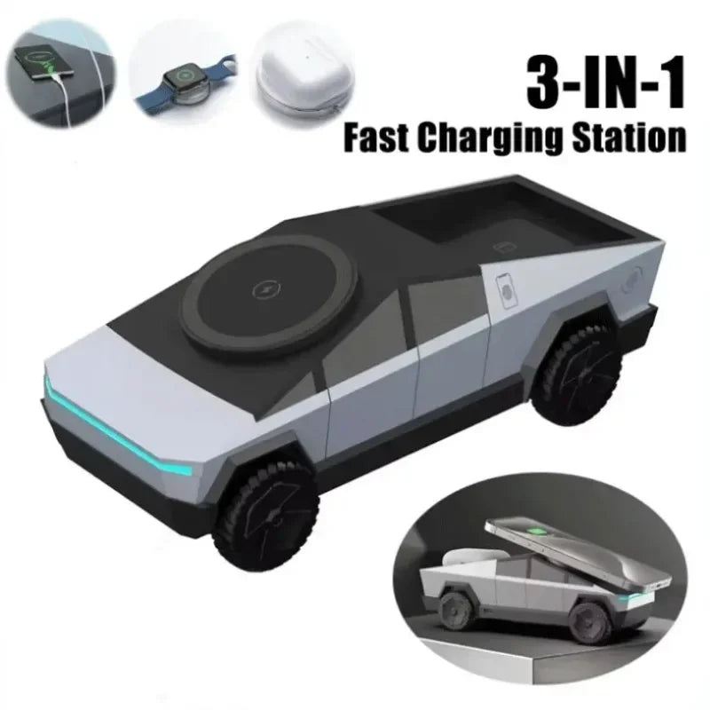 Revolutionary 3-in-1 Magnetic Wireless Charging Station for All Your Devices
