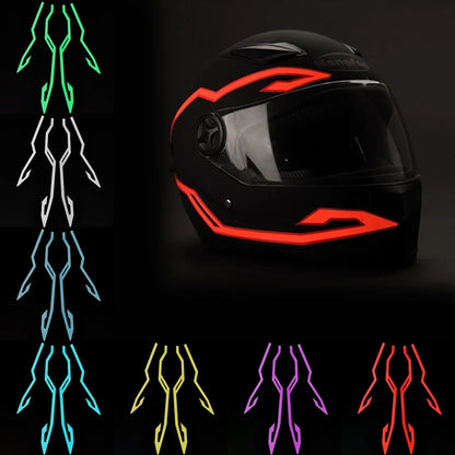 Illuminate Your Ride: Waterproof LED Cold Light 4-In-1 Helmet Strip for Motorcycle Safety and Style
